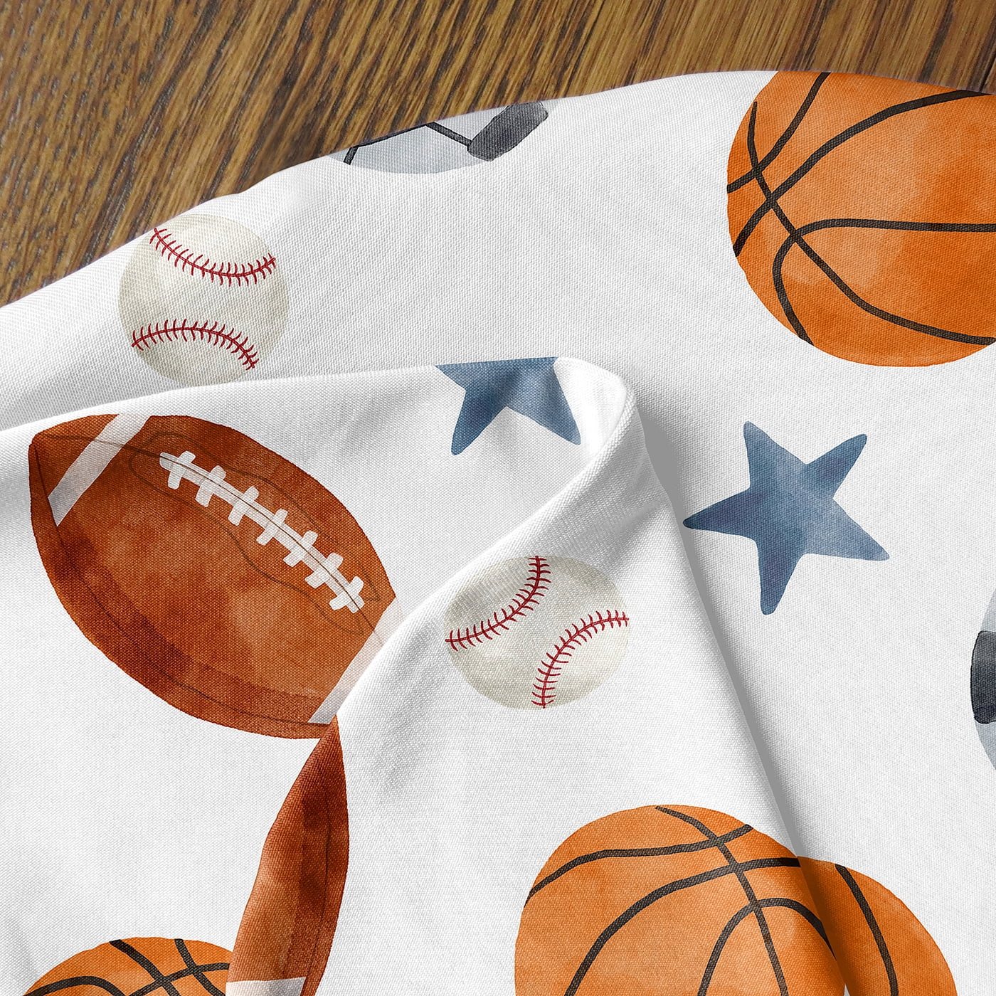 Sweet Jojo Designs Watercolor Sports Theme Boy Nursing Pillow Cover Case (Pillow Not Included)