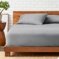 thumbnail image 2 of Bare Home  Deep Pocket Fitted Sheet & Pillowcase Set, Hypoallergenic Light Blue Full, 2 of 5