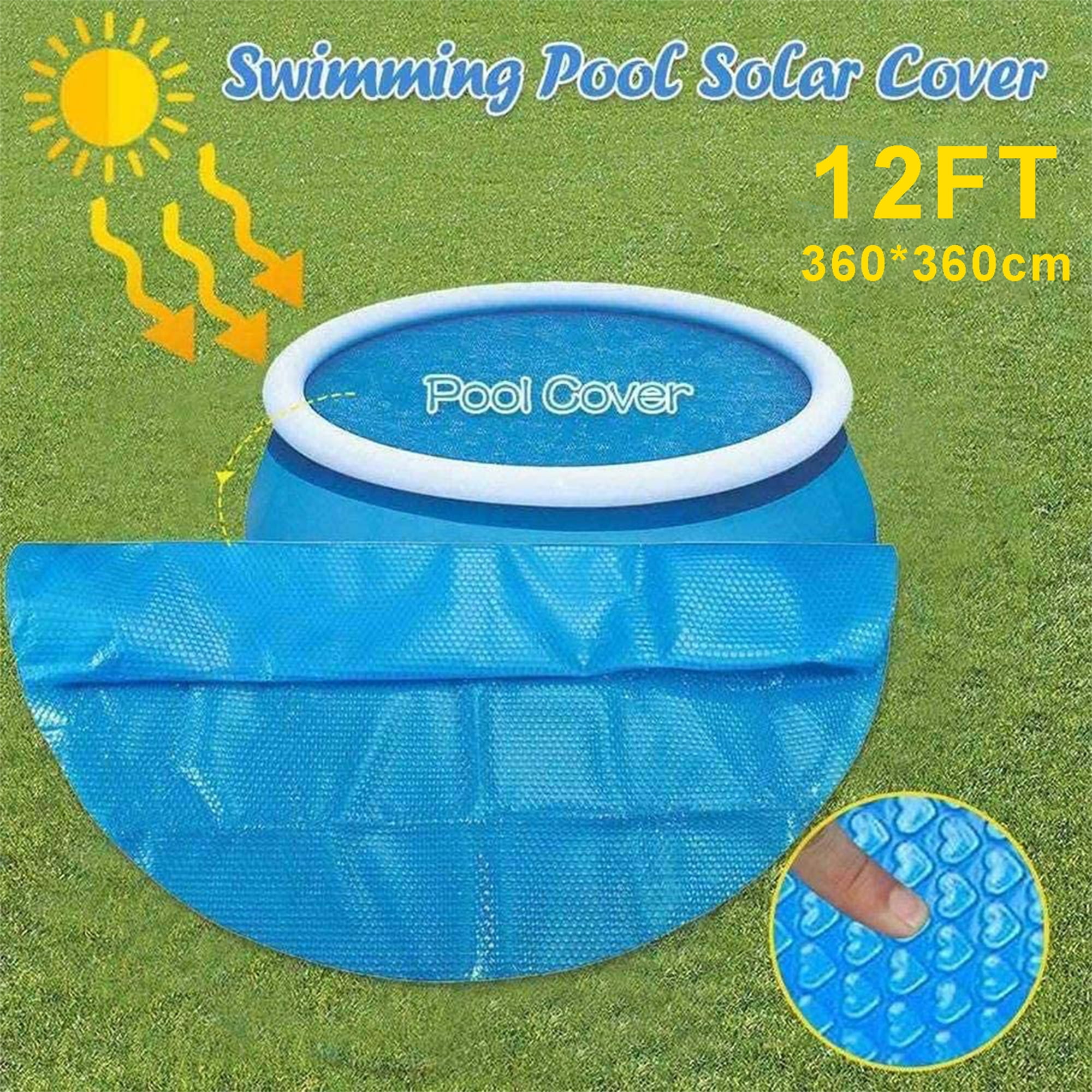 KOMOO Solar Pool Covers for 6 8 10 12 15ft Diameter Round Rectangle