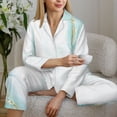 thumbnail image 6 of Balery Gold Lines Marble Watercolor Pattern Pajama Sets for Women Long Sleeve 2 Piece Sleepwear Loungewear Sets Soft PJ's with Pockets Long Sleeve Comfy Pj Sets-Small, 6 of 7