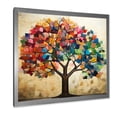 thumbnail image 2 of Designart "Colorful Harmony of American Basswood Trees I" Landscapes Framed Wall Art Decor - Country Colorful Tree Entryway Framed Wall Art Print, 2 of 6