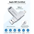 thumbnail image 2 of Unidad flash USB BLANBOK+ de 128 GB con certificación MFi para iPhone, 2 of 7