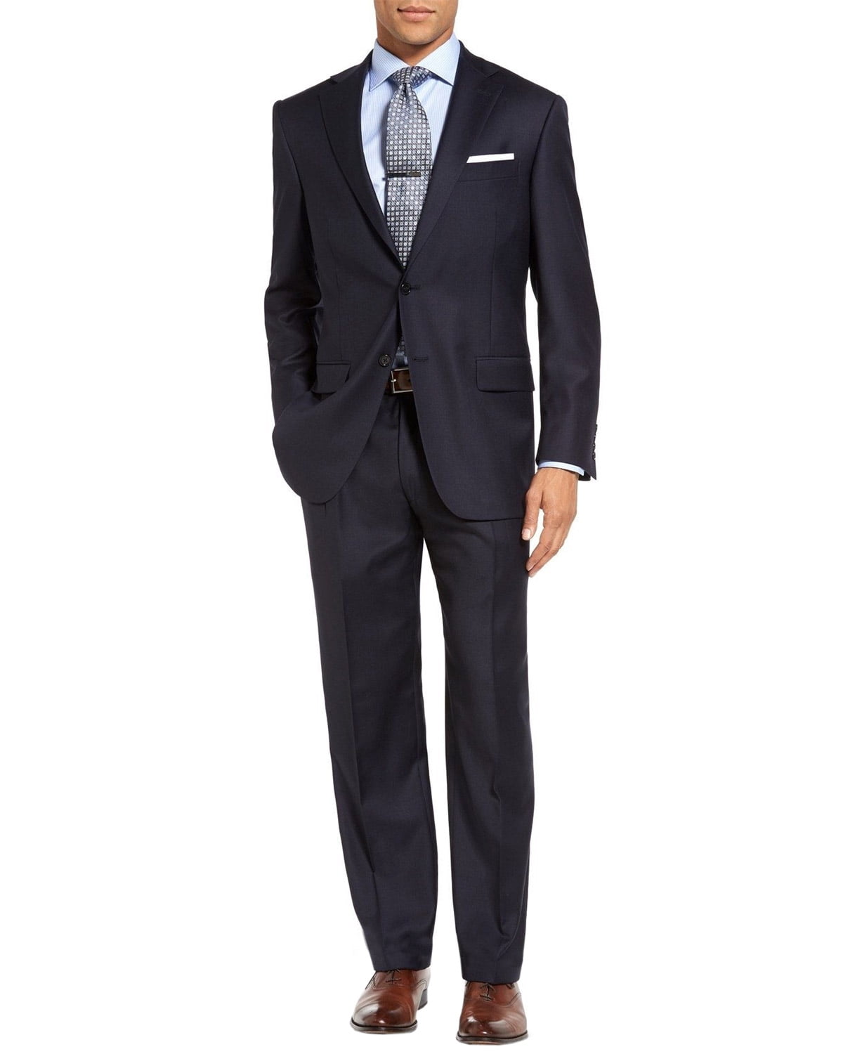 Hart Schaffner Marx Mens New York Solid 