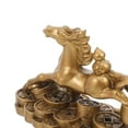 thumbnail image 3 of TABLZONE Golden Horse Resin Figurine Decorative Sculpture for Home, Office, Desk, Bookshelf, Living Room Decor, 3 of 7