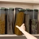 thumbnail image 4 of Contenedor de almacenamiento de cereales hermético transparente con tapas, almacenamiento de alimentos de cocina para granos, harina, arroz, nueces, snacks, caja de almacenamiento de alimentos, tarro, 4 of 6
