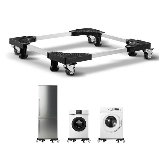 Fridge Stand Mobile Base 1100 lb, Adjustable Dolly 27.5-35.4 Inch, Heavy Duty Furniture Mover for Washer, Dryer, Refrigerator