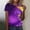 Purple(New), variant on PNTUTB Women's Carnival Themed T Shirt Loose Crew Neck,Comfortable Short Sleeves,Stylish Print Tops