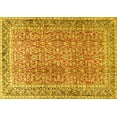 thumbnail image 1 of Ahgly Company Machine Washable Indoor Rectangle Persian Yellow Traditional Area Rugs, 5' x 7', 1 of 4