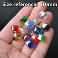 thumbnail image 7 of U8MO 3mm 4mm 6mm 8mm 10mm Cube Faceted Crystal Glass Loose Craft Beads DIY Jewelry-4mm(100pcs)-Bluish Purple, 7 of 7