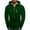 Green, variant on Men's Hoodies Pullover Winter Splice Sleeve Blouse with Zip Cap Long Sweater Coats Jackets Fall Clothes Tops Hooded Sweatshirts Black L