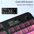 thumbnail image 3 of AULA S99 Pro, 99-Key, Wireless, Membrane, Gaming Keyboard, RGB, 5-Layer Padding, 2000 mAh Battery, Knob, Digital Screen, 3 of 6