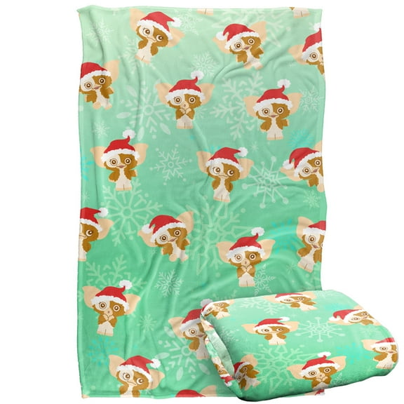 Gremlins Blanket, 36'x58' Gizamo Santa Hat Pattern Silky Touch Super Soft Throw Blanket