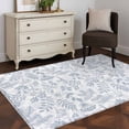 thumbnail image 3 of Light Blue Dandelion Area Rugs 2.7'x5', Washable Small Throw Rugs for Kitchen Bedroom, Spring Flowers Modern Minimalist Indoor Outdoor Rug Non-Slip Low Pile Carpet Runner Reversible Floor Mats, 3 of 8