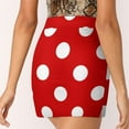 thumbnail image 4 of 2024 Red And White Polka Dots | Halloween Outfit Korean Fashion Skirt Summer Skirts For Women Light Proof Trouser Skirt Pattern, 4 of 6