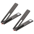 thumbnail image 1 of Unique Bargains Cell Phone Kickstand, 2Pack Portable Desk Stand Magnetic Foldable Stand Black, 1 of 7