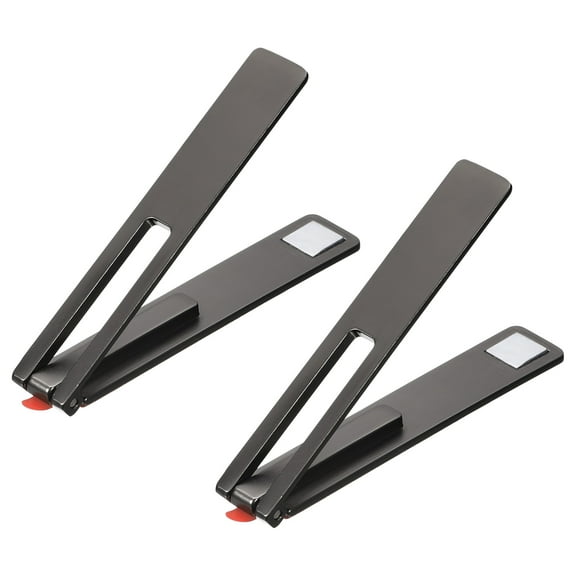 Cell Phone Kickstand, 2Pack Portable Desk Stand Magnetic Foldable Stand Black
