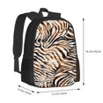 thumbnail image 3 of Daiia Watercolor Zebra Backpack for Men and Women -Durable Backpack Large Capacity, Water-Resistant Bag with Adjustable Straps and Laptop Compartment, 3 of 9