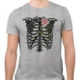 thumbnail image 2 of Skeleton Rib Cage Shirt Unisex Large Grey, 2 of 5