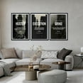 thumbnail image 3 of Hieng Inspirational Canvas Wall Art 3 Pieces Motivational Bitcoin Painting Modern Posters Prints Artwork Home Decoration for Living Room Bedroom Office Unframed, 3 of 6