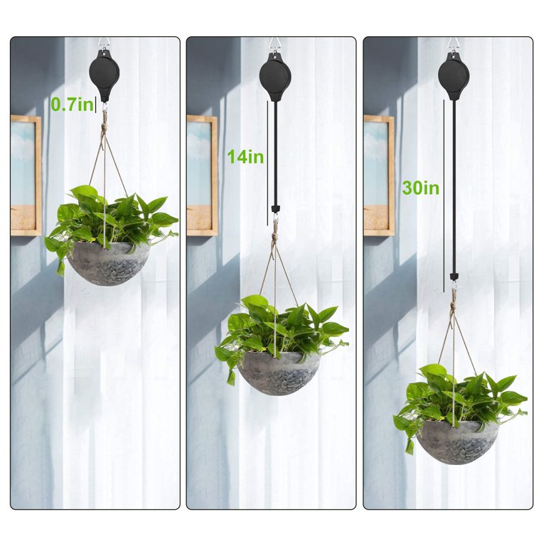 macrame hanging planter AzureLeaf Hanging Planter with Macrame Plant Hanger – GomQ main image 1