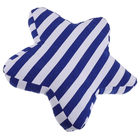 CTIRCHIU Creative Star Shape Blue Throw Pillow Mediterranean Style Cushion for Bed and Sofa