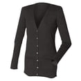 thumbnail image 3 of Henbury Ladies/Womens V-Neck Button Fine Knit Cardigan, 3 of 5