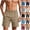 Shorts-Beige, variant on LEKWK Running Shorts for Men Quick Dry Lightweight Elastic Waist Drawstring Shorts with Pockets Drawstring Relaxed Straight Leg Beach Bermuda Shorts Vacation Wear Dark Gray XXL