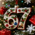 thumbnail image 5 of WEGFTDUOP Christmas 67 Acrylic Ornament Six Funny Xmas Holiday Ornament Funny 67 Decorations Meme Grandkid Gift For Christmas Tree Christmas Hanging Decor, 5 of 7