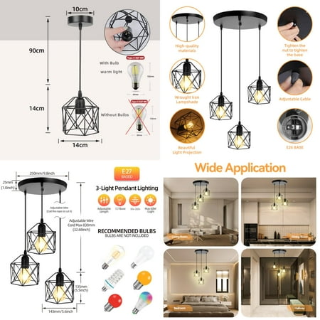 

DFDIEJZ Create a festive Christmas atmosphere in your living room kitchen and dining area with this elegant and vintage Nordic style adjustable LED ceiling chandelier - a perfect additi