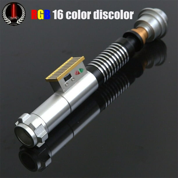 Pack De 2 Sables De Luz Con Mango De Aleación De Aluminio, 15 Colores, Efecto De Sonido, Batería Recargable Y Modo De Doble Hoja, Ideal Para Cosplay De Star Wars Y Halloween