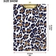 thumbnail image 3 of FMSHPON Fashion Colorful Leopard Print Clipboard Hardboard Wood Nursing Clip Board and Pull for Standard A4 Letter 13x9 inches, 3 of 7