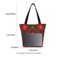 thumbnail image 3 of Easygdp Christmas Plaid Flower Bolso de Hombro para Mujer, Bolso Bandolera y Cartera de Mano Elegante para Uso Diario, 3 of 6