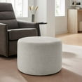 thumbnail image 2 of Ottoman Accent Chair, Ivory White, Fabric, Living Kitchen Cafe Bistro Hospitality Restaurant, Modern Contemporary HB36586, 2 of 8