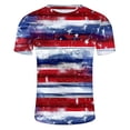 thumbnail image 5 of IROINNID Big and Tall Men T Shirts,Indenpence Day Lightweight Thin Basic Round Neck Casual Blouses for Men, 5 of 5