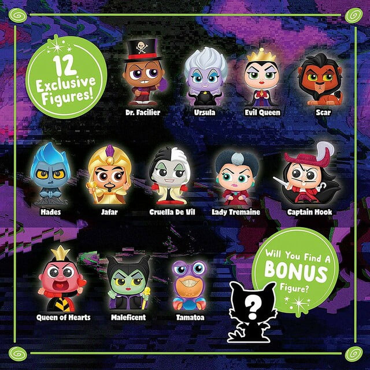 Disney Doorables Collection Peek Villains Exclusive Mystery Figure 12-Pack (Styles Vary)