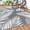 Grey & White | Waterproof-5' x 8' (Rectangular), variant on Outdoor Rug 9' X 18' Waterproof For Patiosrance Reversible Plastic Stcamping Carpet Large Area Rugs Mats Rv Camper Deck Balcony Porch Beach Picnic Black&beige