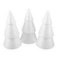 thumbnail image 6 of ELAYARD Set of 3 White Foam Christmas Trees for Holiday Decor and Retail Display, Festive Seasonal Decoration, 6 of 8