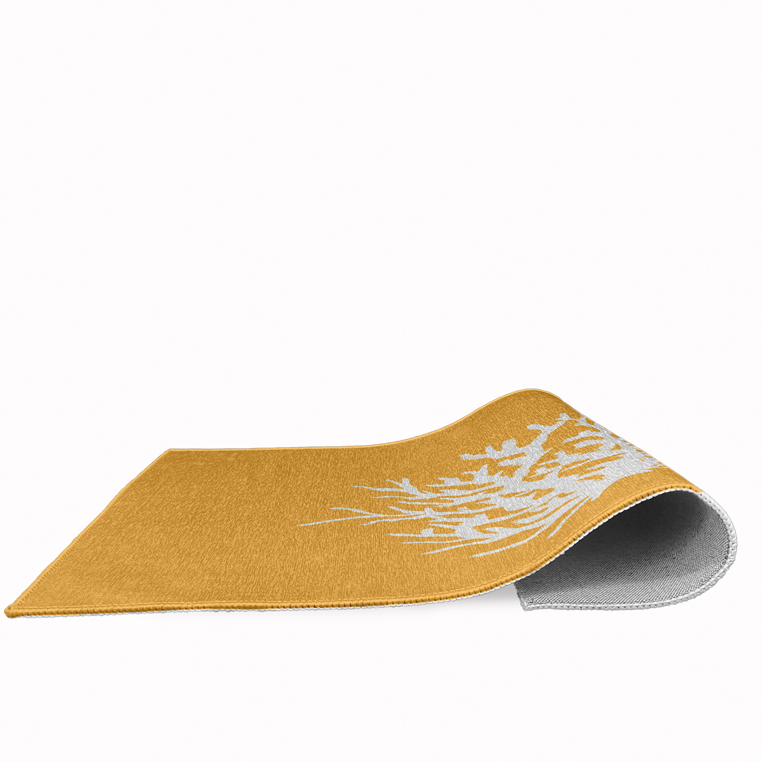 24" 36" Simply Daisy Big Seaweed Beach Style Chenille Area Rug, Egg Yolk Yellow
