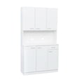 thumbnail image 4 of Cfowner 70" Long Standing Kitchen Cabinet with Top & Bottom Enclosed Cabinet Space, One Drawer, 4 of 9