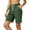 Green-shorts, variant on Womens Knit Shorts - Elastic Waist Bermuda Drawstring Long Shorts for Woman Casual Walking Workout Summer Outdoor Bottoms with Pockets