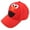 Elmo Solid Red, variant on Toddler Boys and Girls Baseball Cap – Elmo, Cookie Monster, Big Bird, Oscar The Grouch