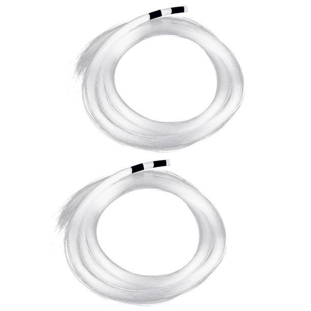 2 rollos de fibra óptica Endglow de 0,75 mm y 2 m para decoración de hoteles, bares y cafeterías. 200pcs