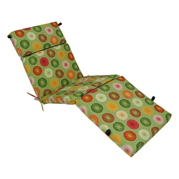Blazing Needles 72-inch by 24-inch Polyester Outdoor Chaise Lounge Cushion 93475-OD-127