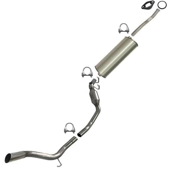 Northeastern Exhaust Pipe, Muffler & Resonator Pipe Fits 2001-2005 Ford Explorer Sport Trac 4.0L - Direct Fit | Stainless Steel System Kit