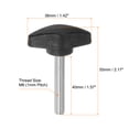 thumbnail image 2 of Uxcell 10 Packs M6 x 40mm Male Thread Tee Wing Knobs Thumb Screw Clamping Knobs Grip Black, 2 of 5