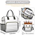 thumbnail image 5 of OBREWU Pioneer Flower Womens Lunch Box for Work,Insulated Large Pioneer Flower Lunch Bag for Women,Loncheras Para Mujer,Leakproof Adult Lunch Bag for Work,Beach,Travel,Picnic,Camping, 5 of 7