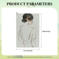 thumbnail image 6 of ONETECH Delicate Woman in Dress and Hat Golf Towel 24x16in Great Gift Idea 2PC, 6 of 7