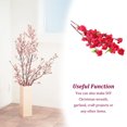 thumbnail image 3 of Billuyoard 10 piezas de flores artificiales, rama de flor de melocotón, flor falsa de seda, arreglos de habitación realistas, accesorios de decoración Decoración Rosa roja Billuyoard HA084421-05, 3 of 6