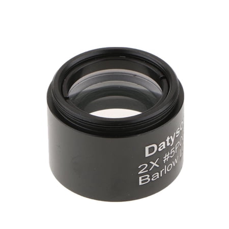 Inch Lens 2X Magnification Multi Coated Broadband Film With Thread For Standard Astronomy Telescope, Moon Observation