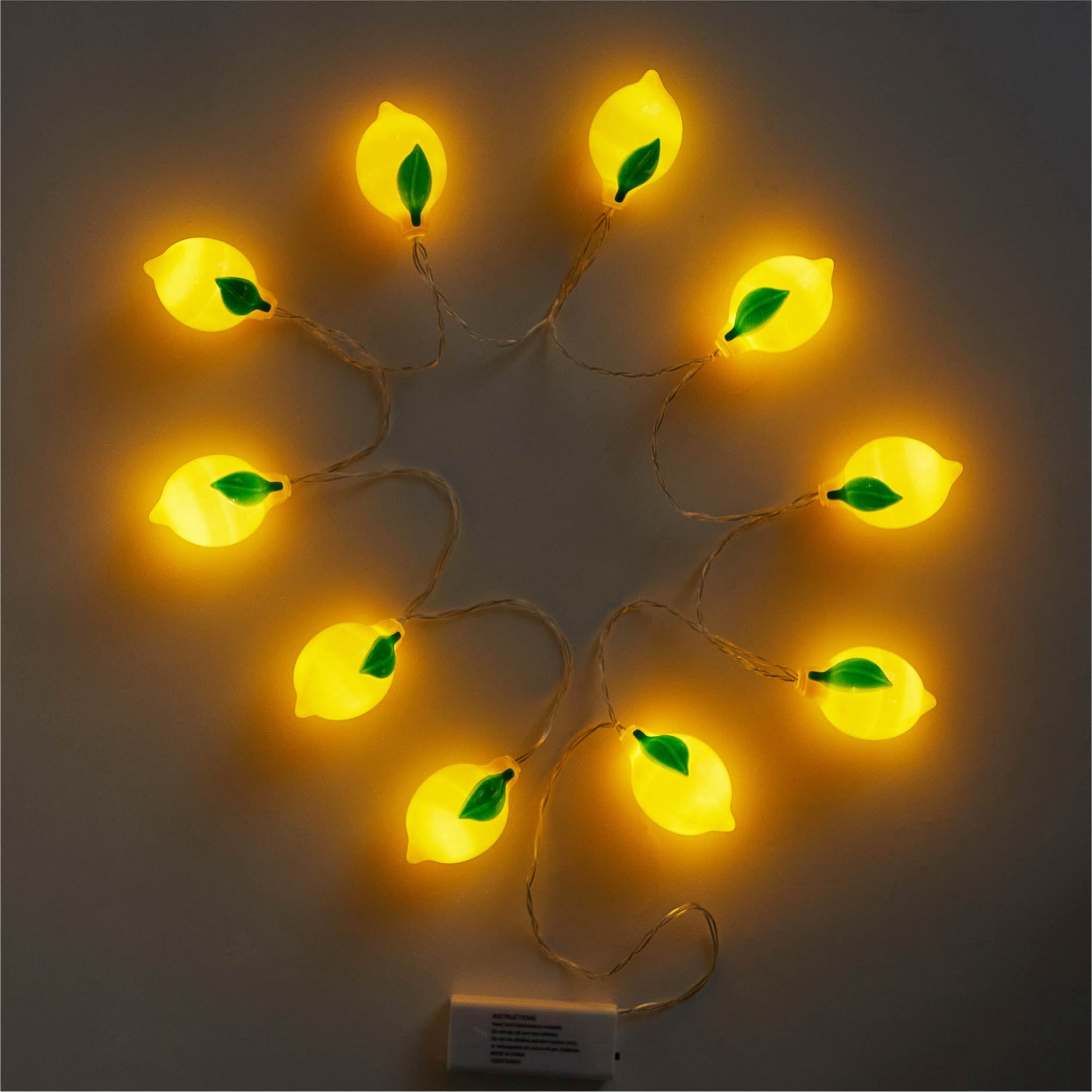 Urban Shop Indoor 5.5' Battery Operated Lemon Figural LED String Lights